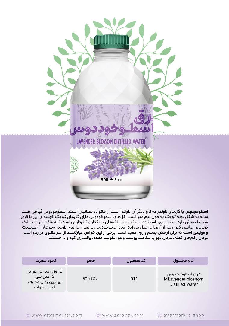 وصف نصف لتر عطر رويال الخُزامَى